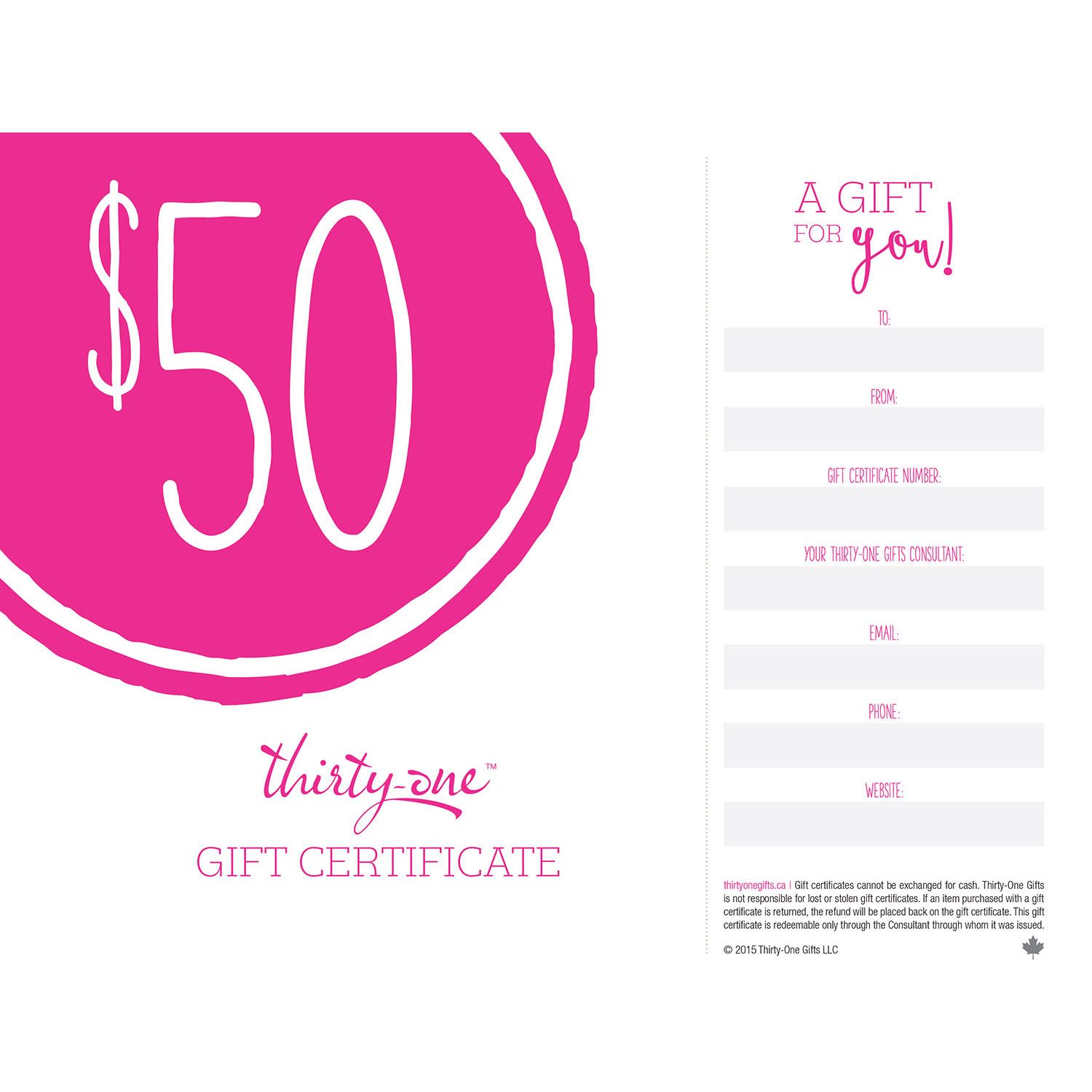 Gift Certificates